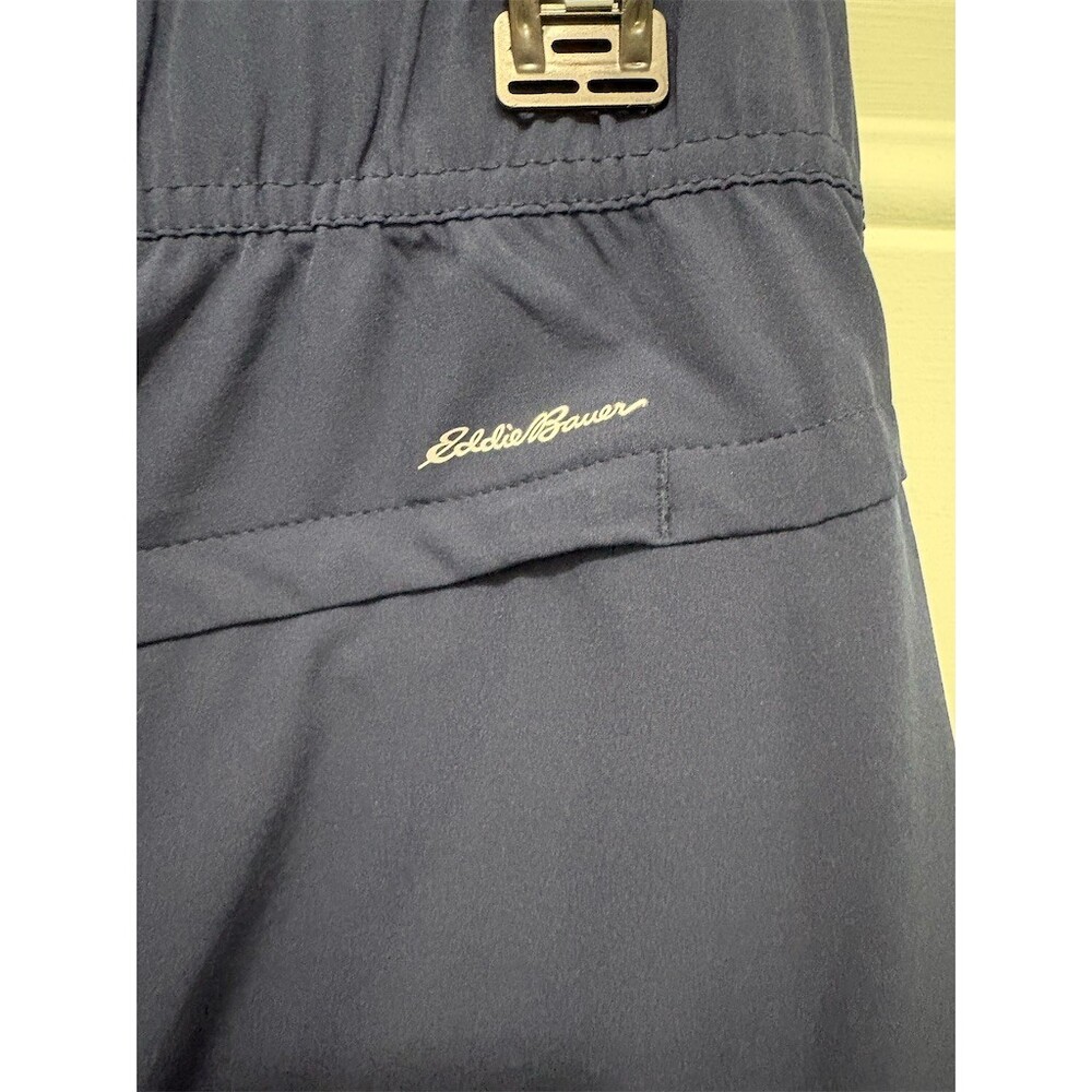 Eddie Bauer Traveler Pants Womens Size M Navy Blue Pull-On Stretch - Picture 6 of 8
